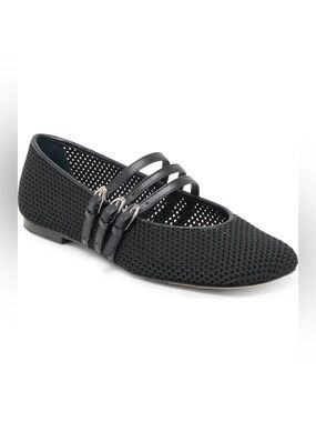 NEW in box Dolce Vita Alisen Mesh Mary Jane flats shoes black size 7 W